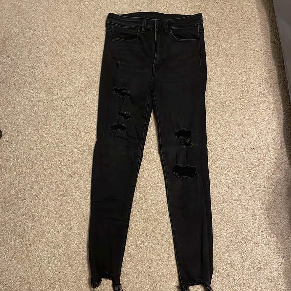 American eagle ripped skinny jeans